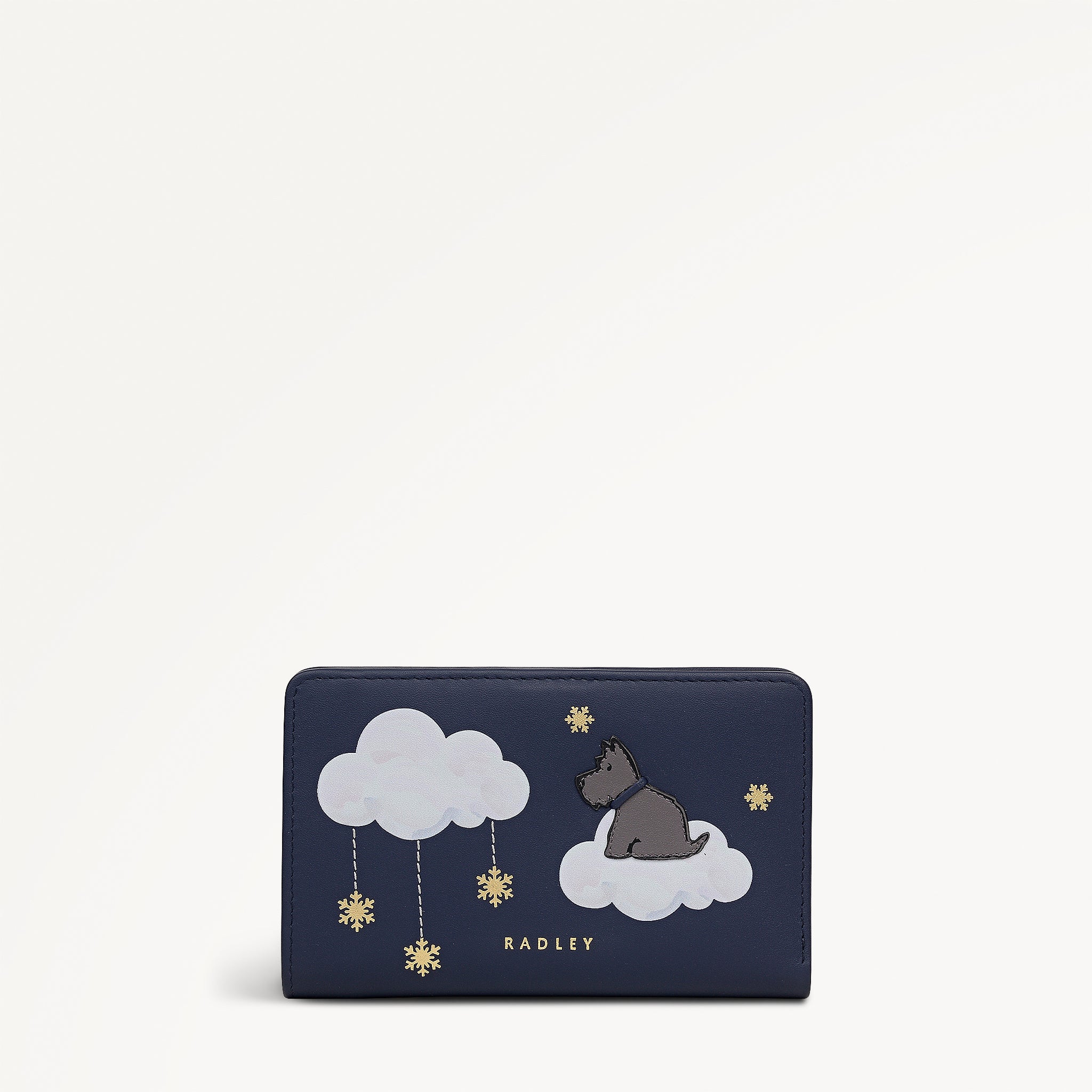 Dark Blue Medium Bifold Purse | It's Written In The Snowflakes