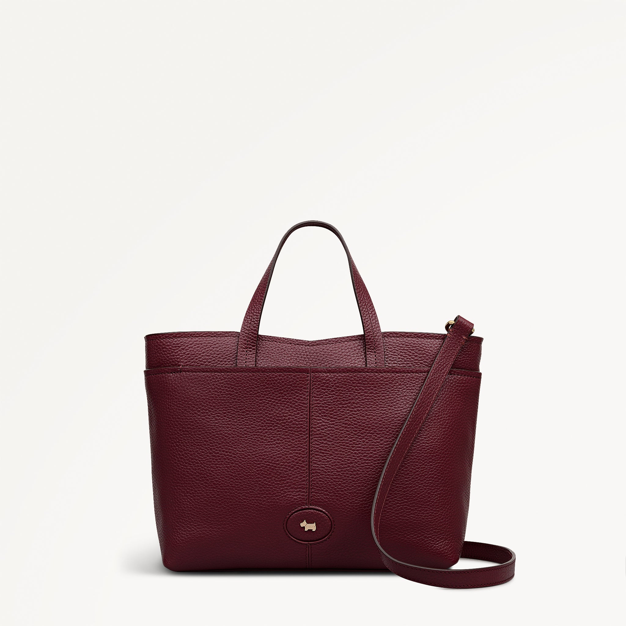 Maldon Mews Medium Ziptop Satchel Dark Cherry - 112921