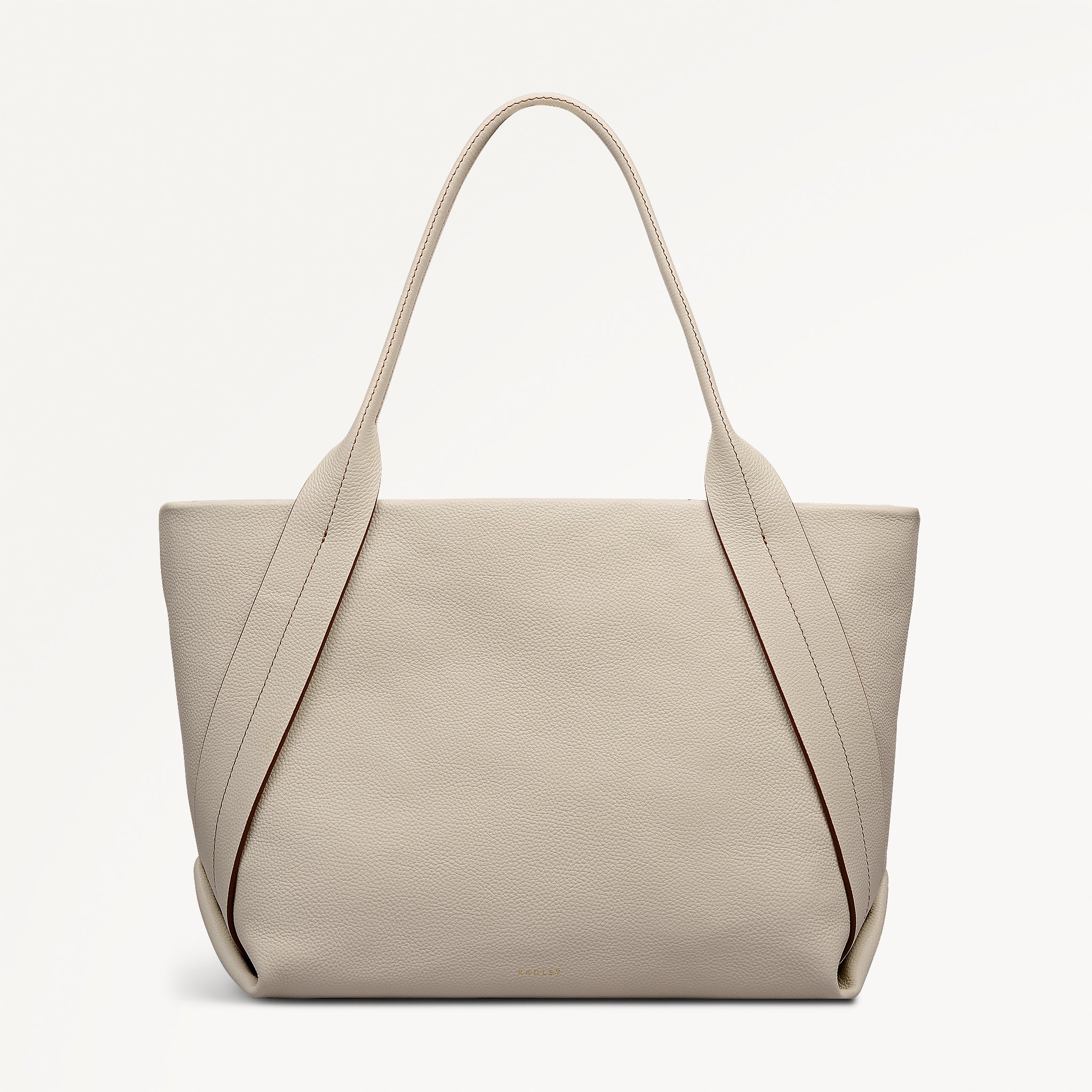 The Evie Medium Ziptop Shoulder Salt - 113131