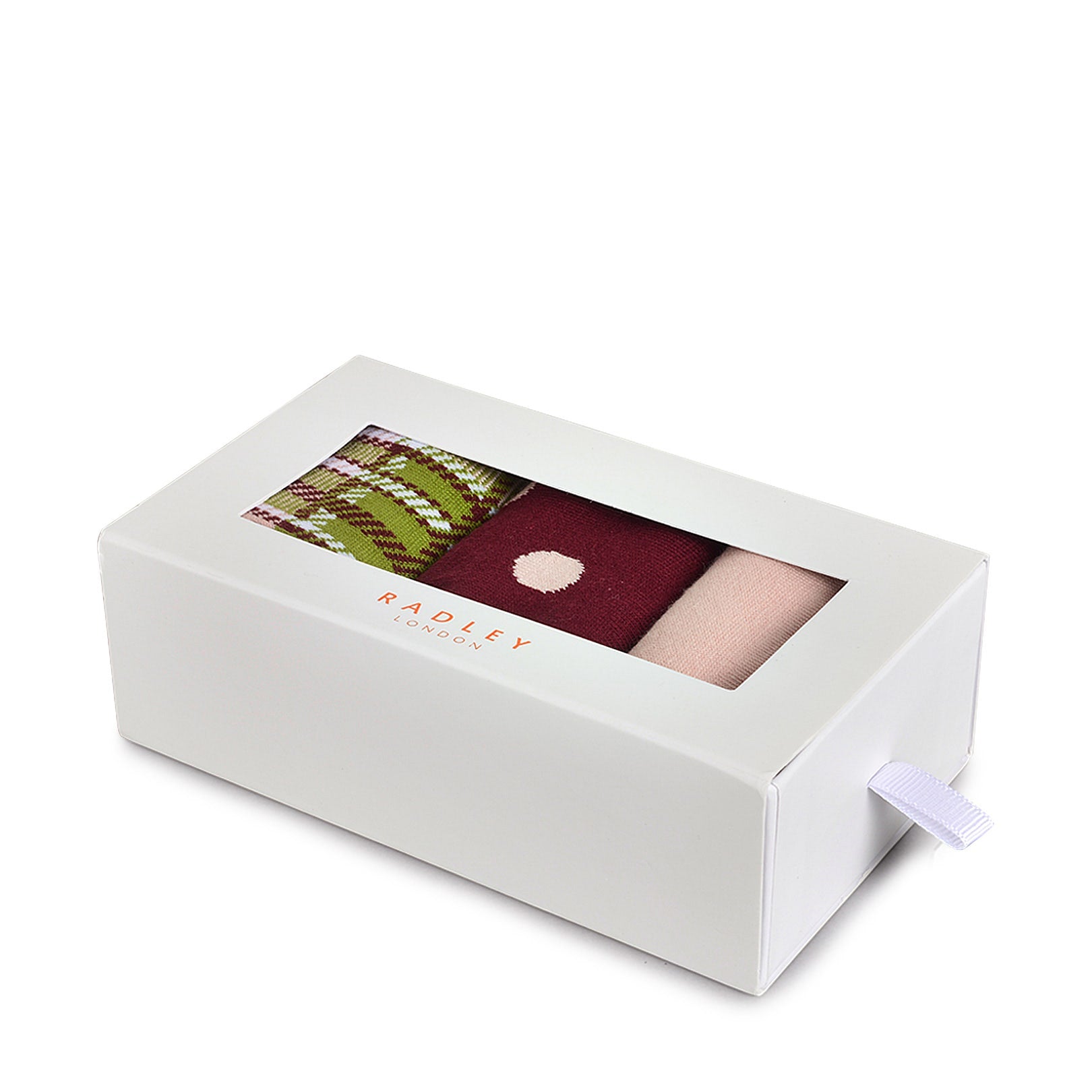 Radley Check Fabric Sock Set in Bonsai - G2507317