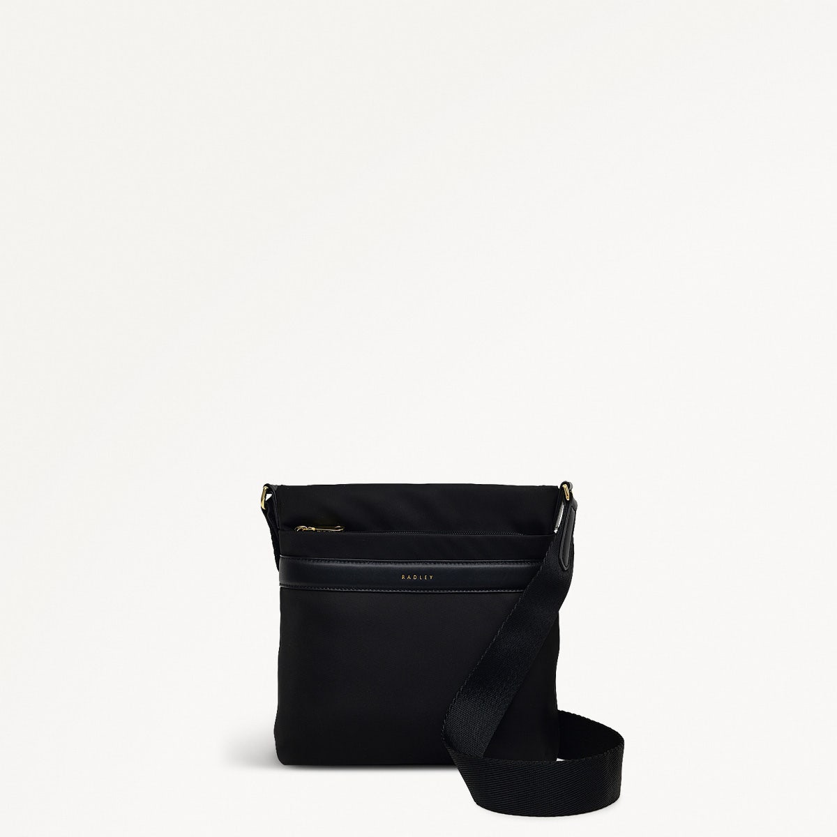 Holland Park Fabric Small Ziptop Crossbody Bag in Black - H2058001