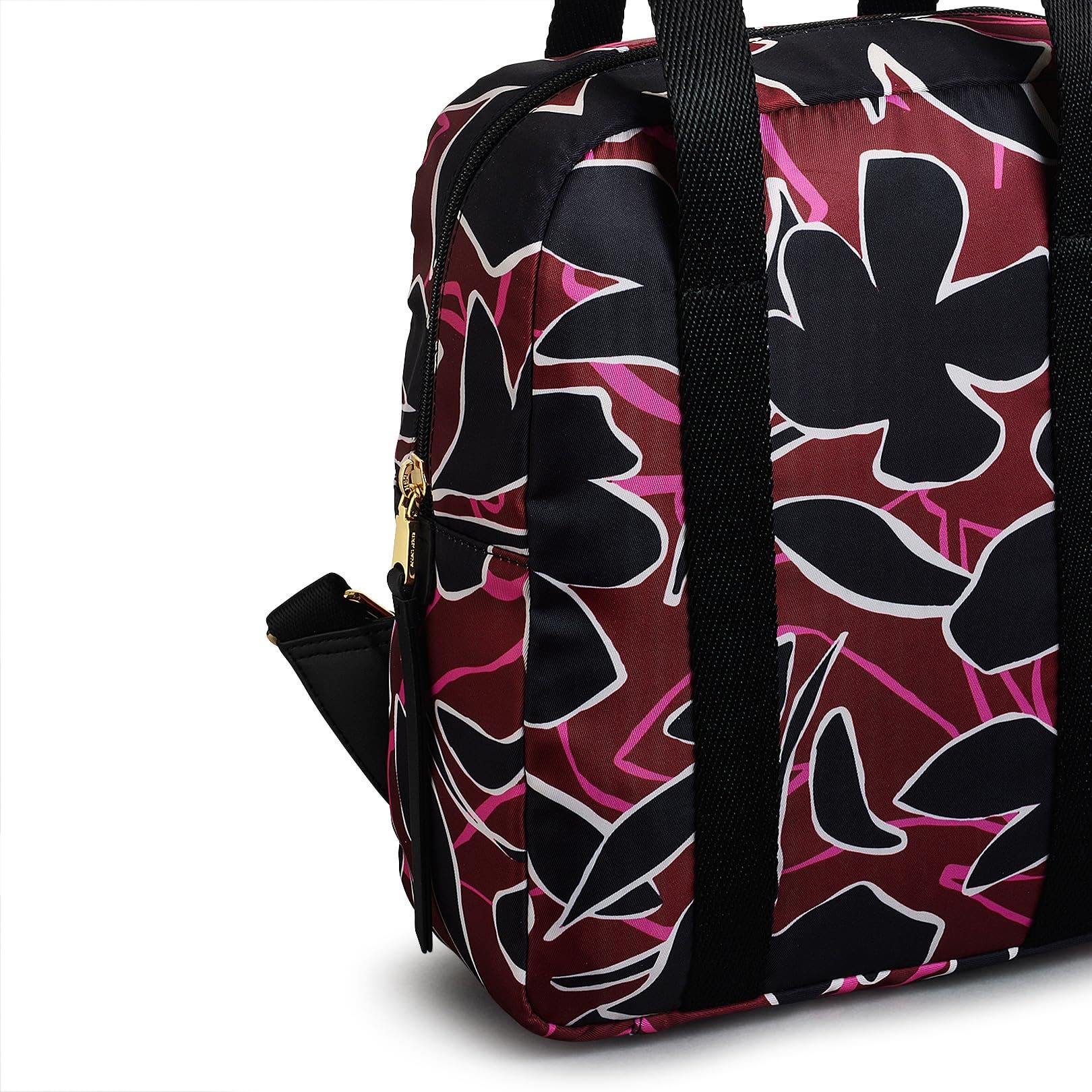 Canford Gardens Leather Small Zip Around Backpack in Merlot - H2285603