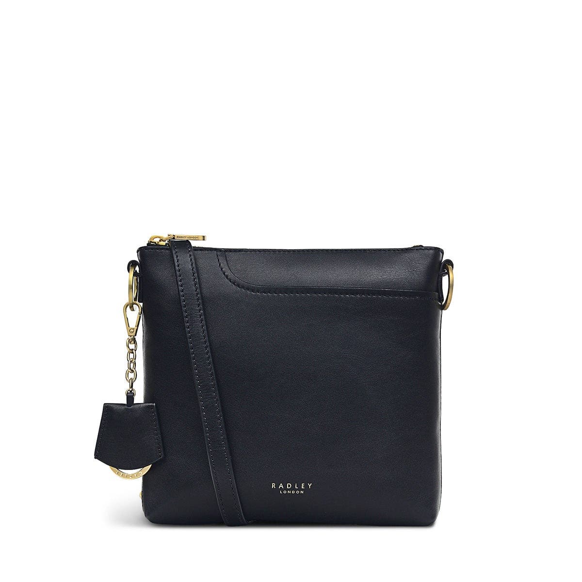 Small ZipTop Cross Body Bag In Black Pockets Radley London
