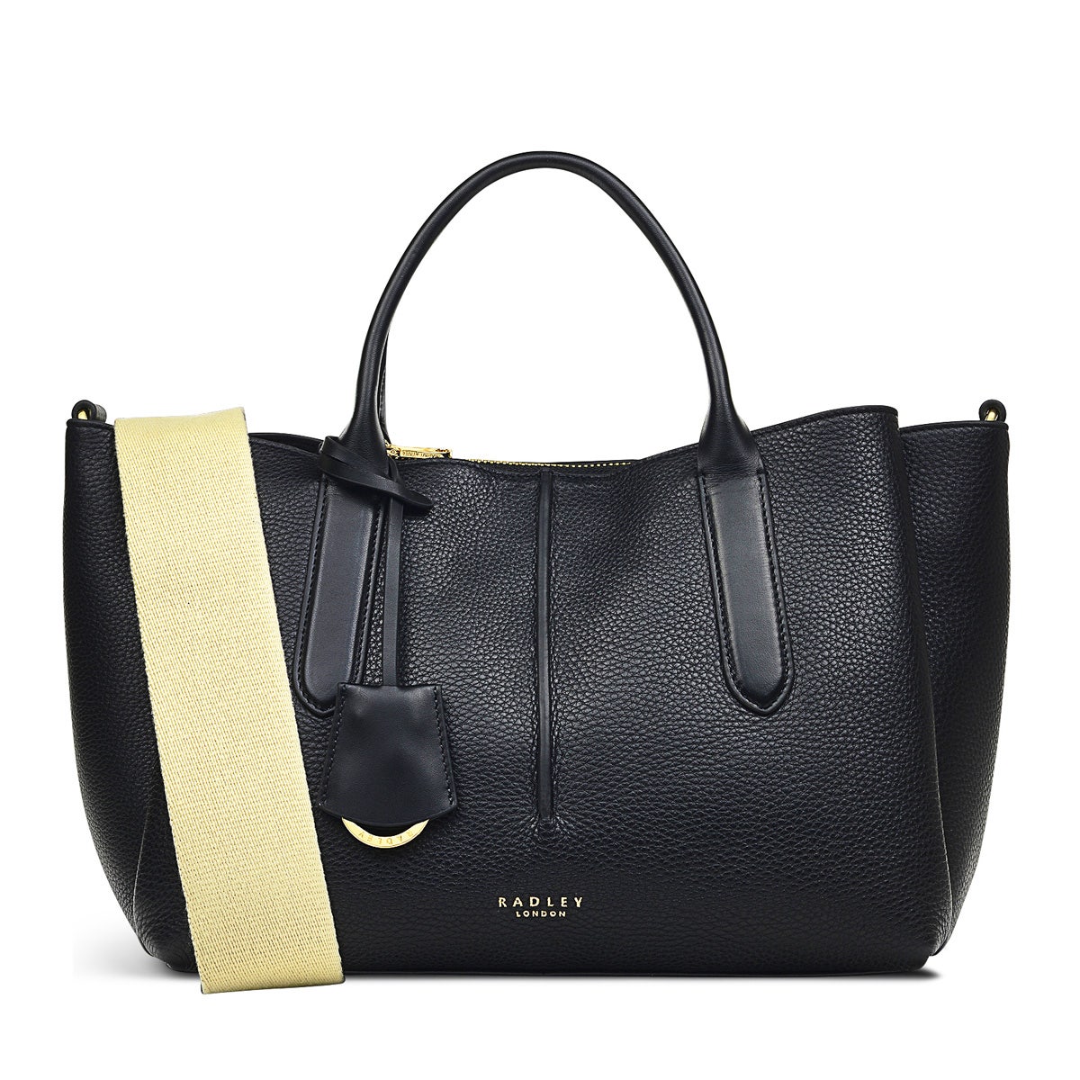 Hillgate Place Leather Medium Grab Multiway Bag in Black - H6750001