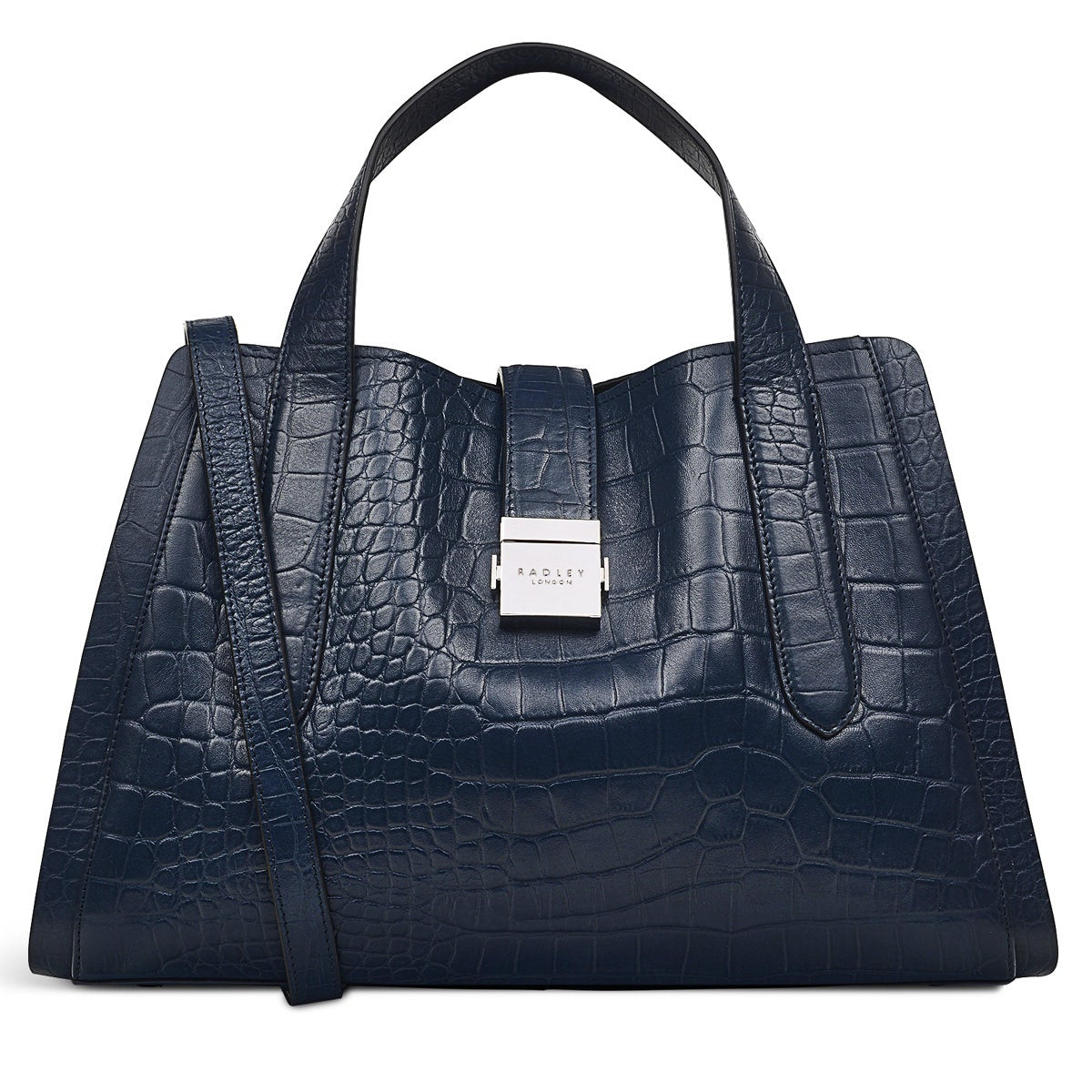 Ink Blue Grab Bag | Sloane Street Faux Croc SS24 | Radley London