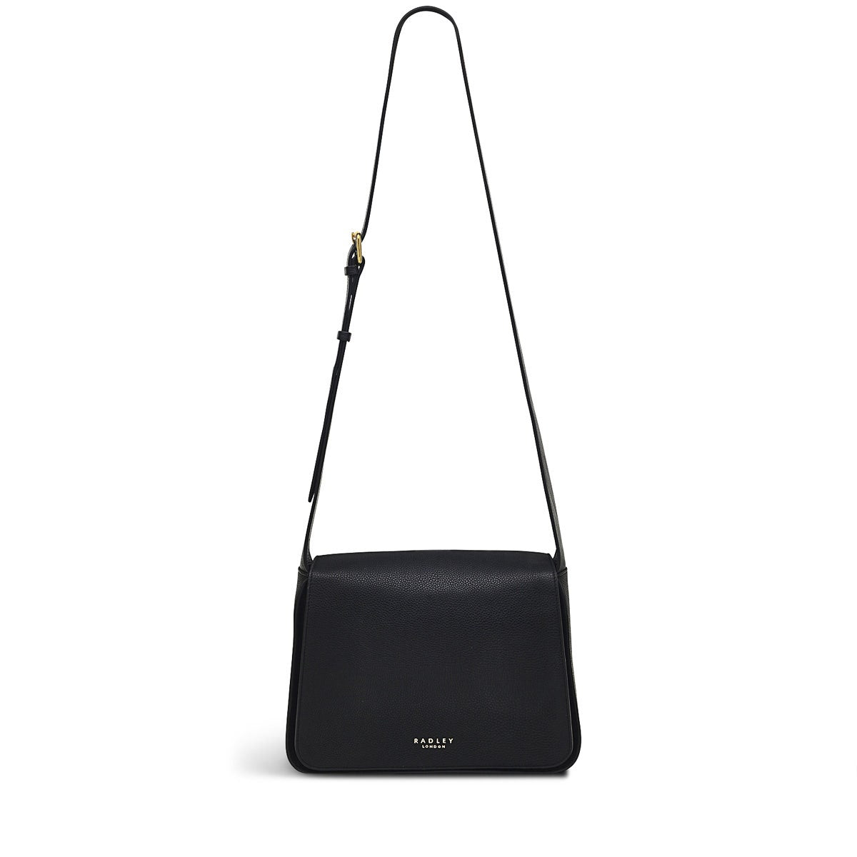Westwell Lane Leather Medium Flapover Crossbody Bag in Black - H9284001
