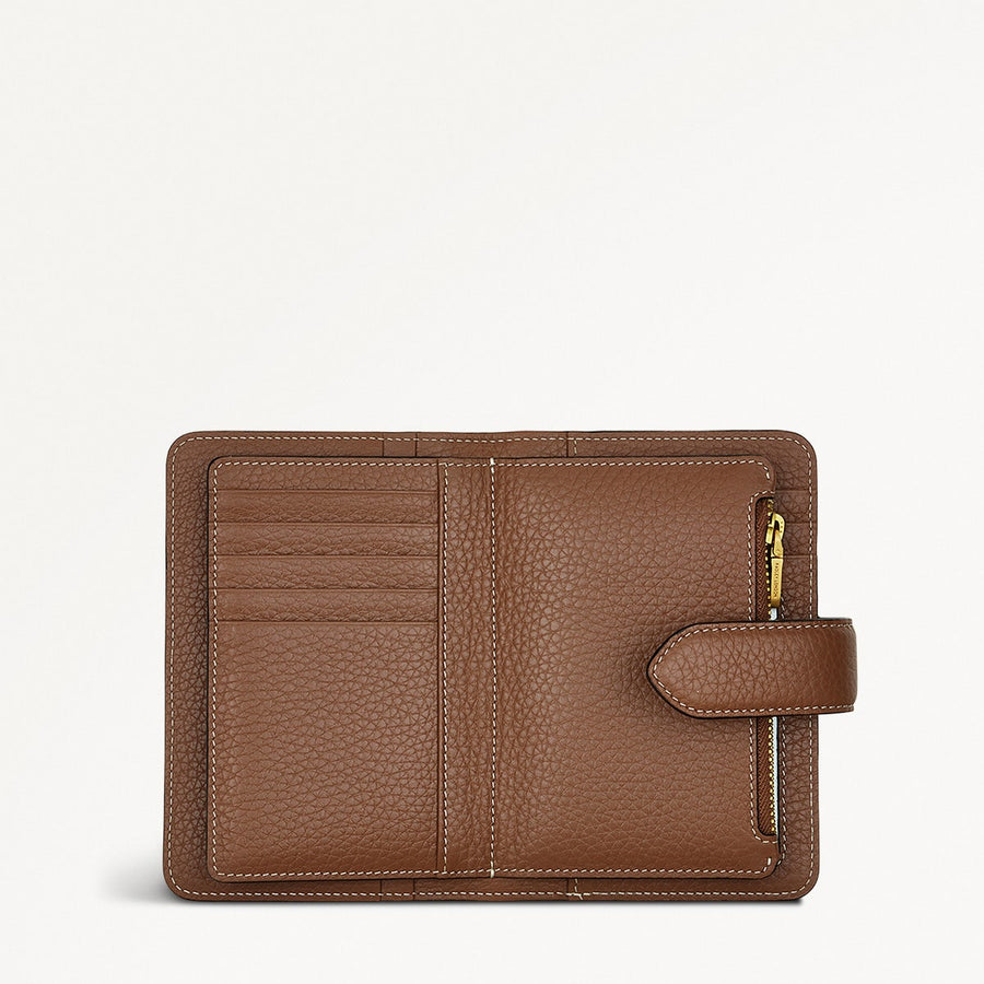 Hillgate Leather Medium Bifold Wallet in Saddle - S1862211