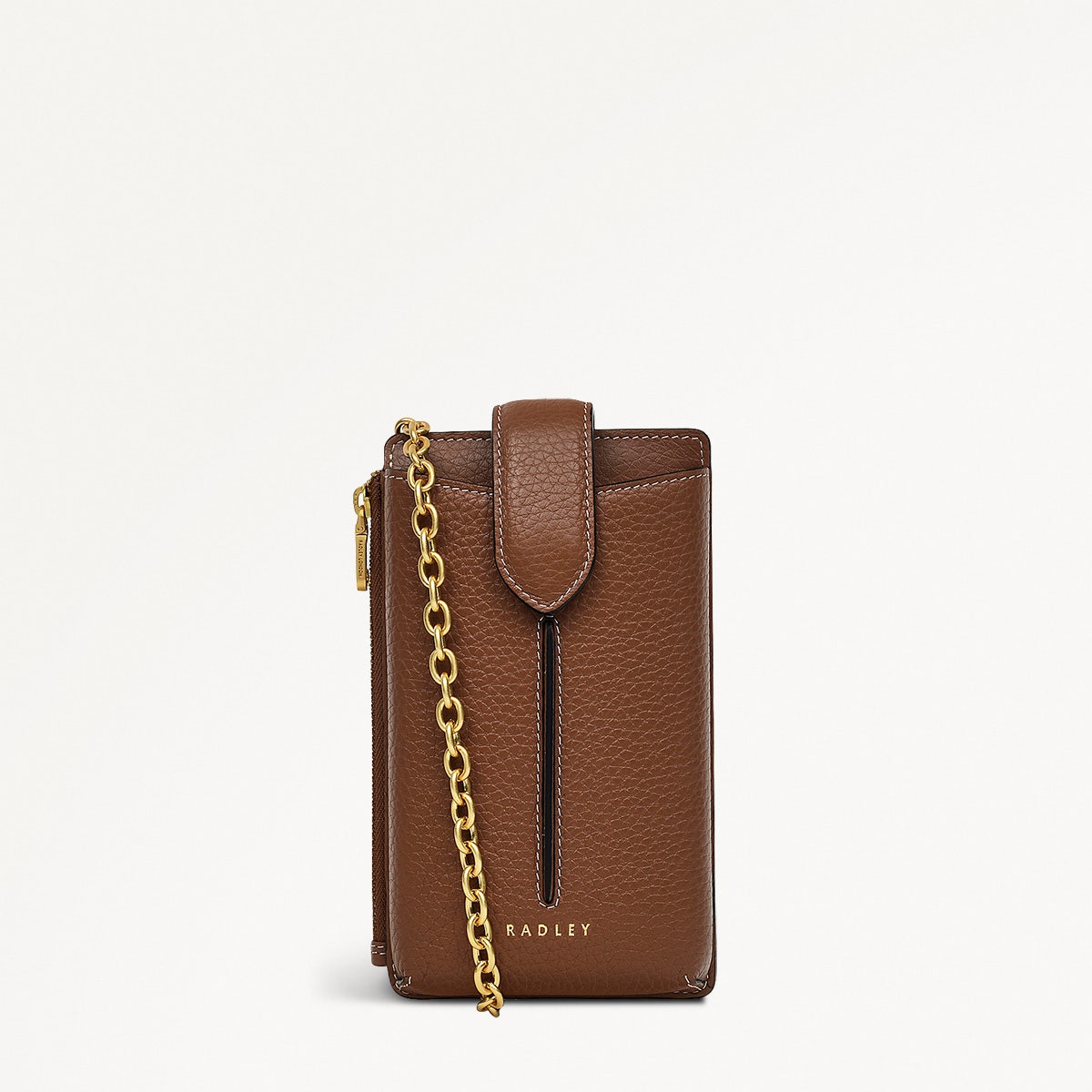 Hillgate Leather Large Phone Crossbody in Saddle - S1863211