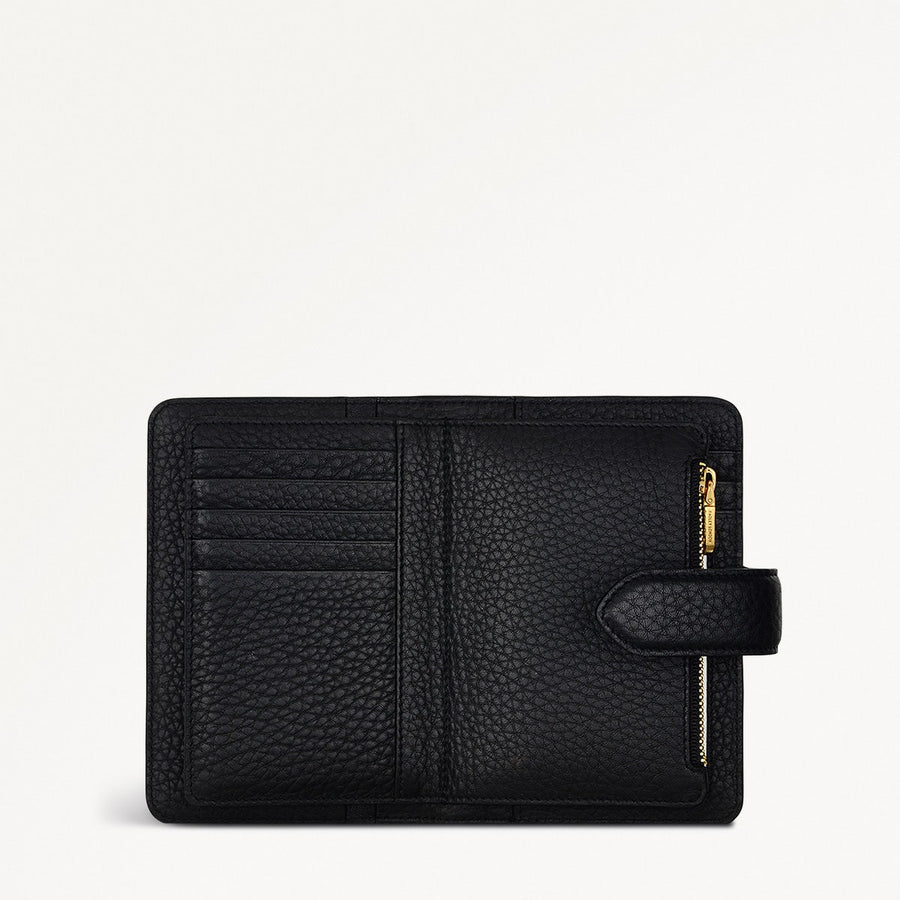 Hillgate Leather Medium Bifold Wallet in Black - S1865001