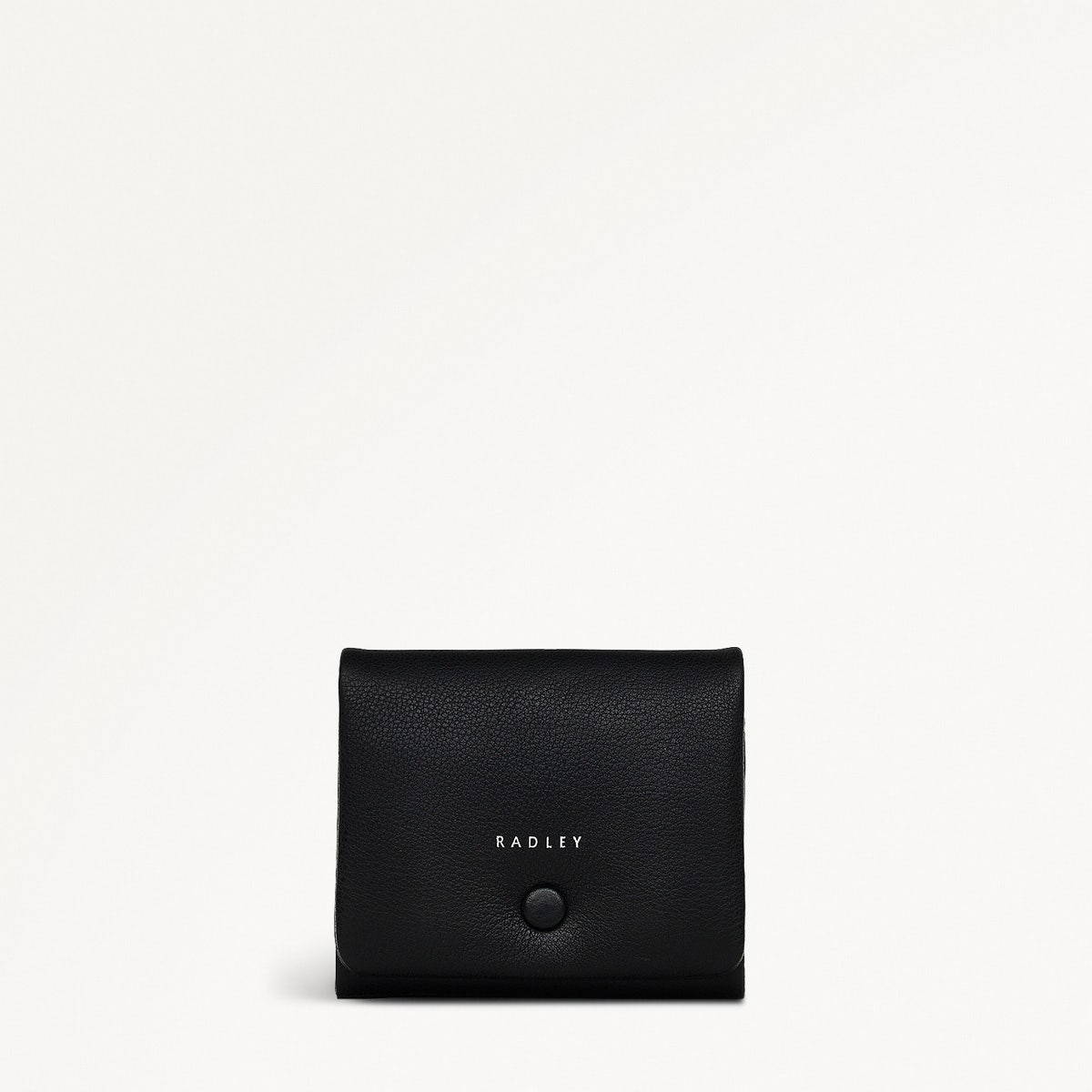 Mallow Street Leather Small Flapover Wallet in Black - S1873001
