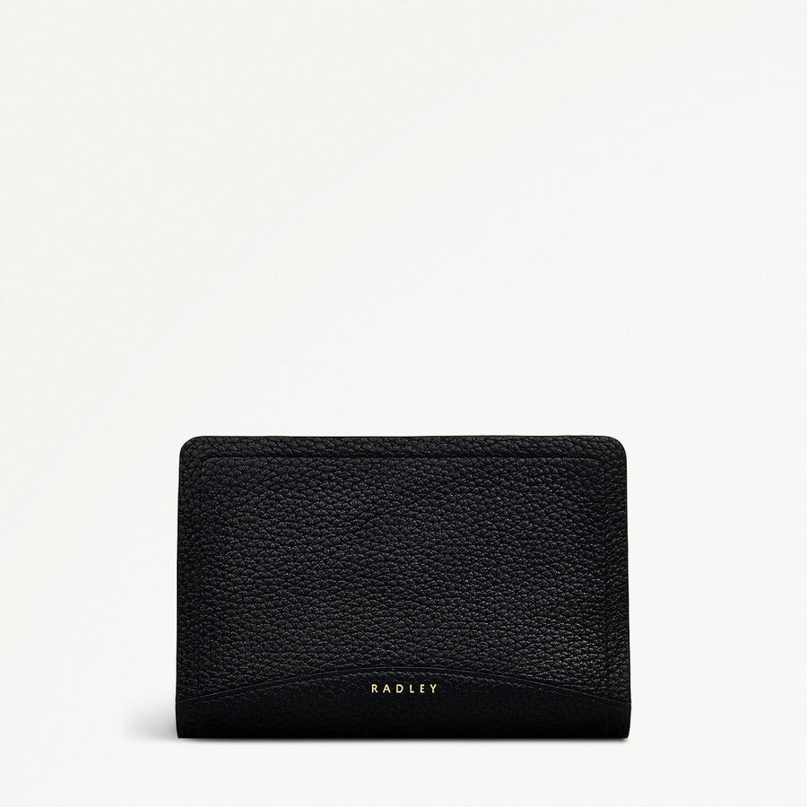 The Chancery Leather Medium Zip Around Wallet in Black - S1944001