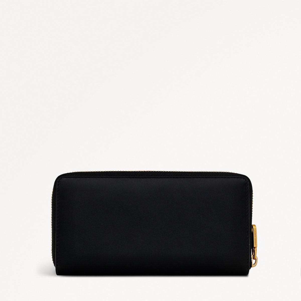 Mount Row Leather Large Zip Around Wallet in Black - S1968001