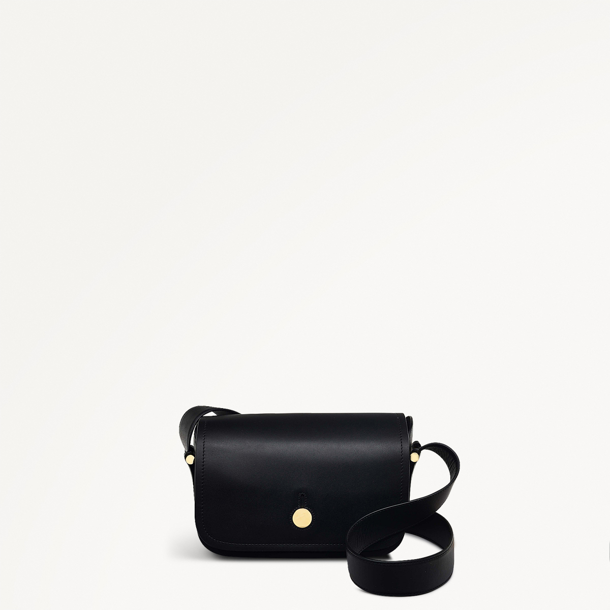 Bathurst Mews Medium Flapover Crossbody Black