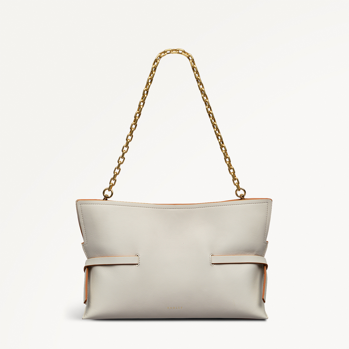 Fleet Street Medium Open Top Clutch Chalk