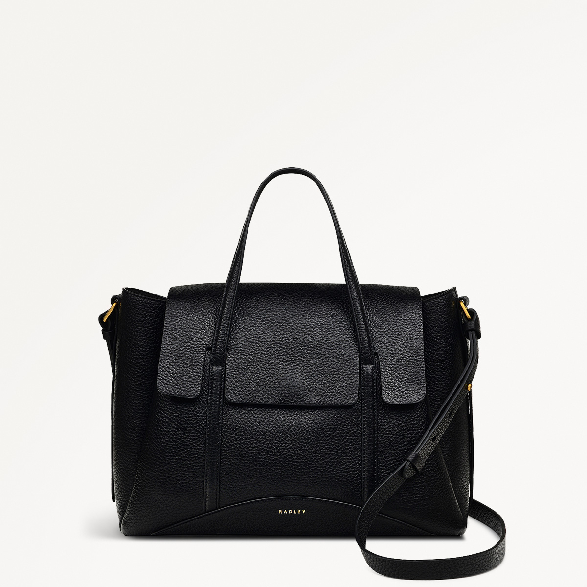 The Chancery Medium Flapover Grab Black