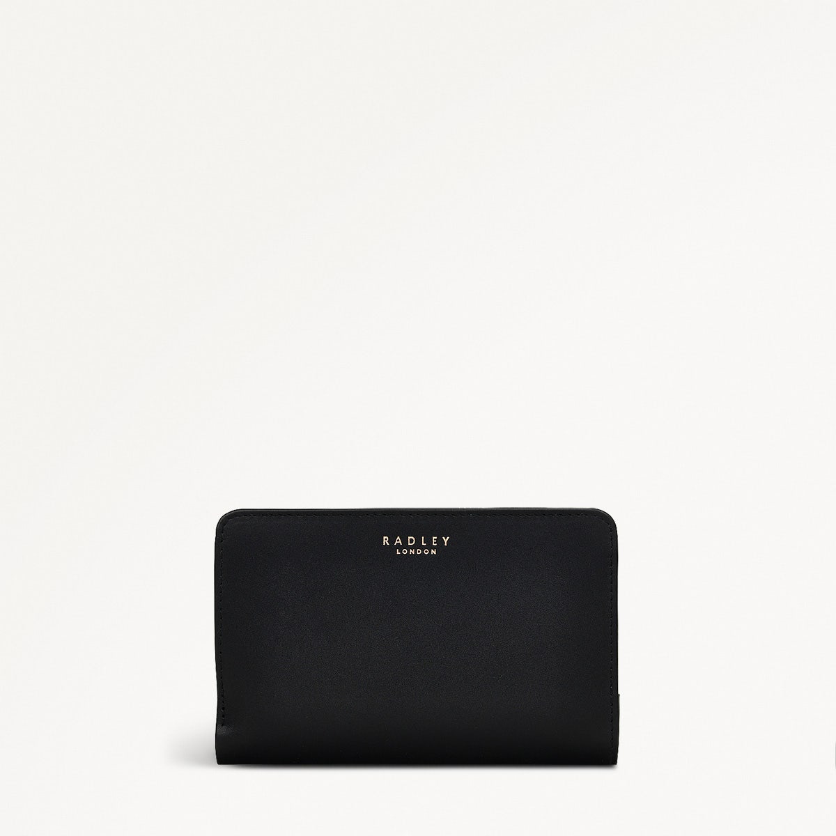 Heritage Dog Outline Leather Medium Bifold Wallet in Black - 10442