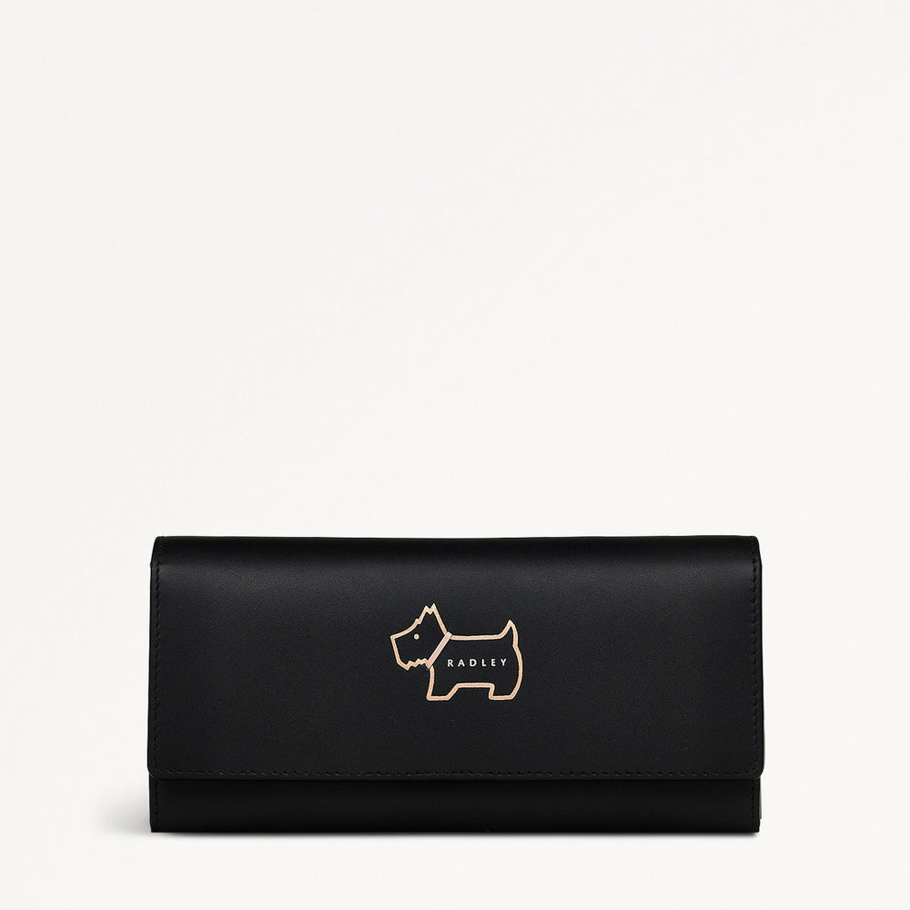 Heritage Dog Outline Large Flapover Wallet - RSM10810