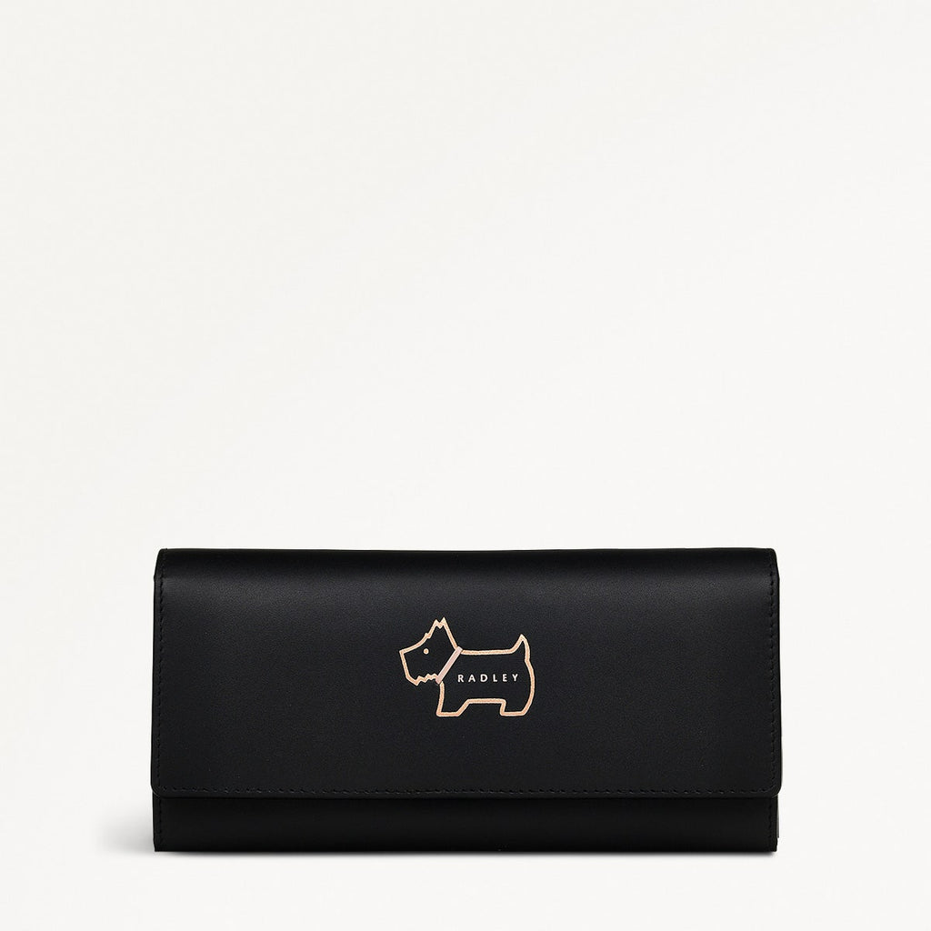 Heritage Dog Outline Large Flapover Wallet - RSM10810