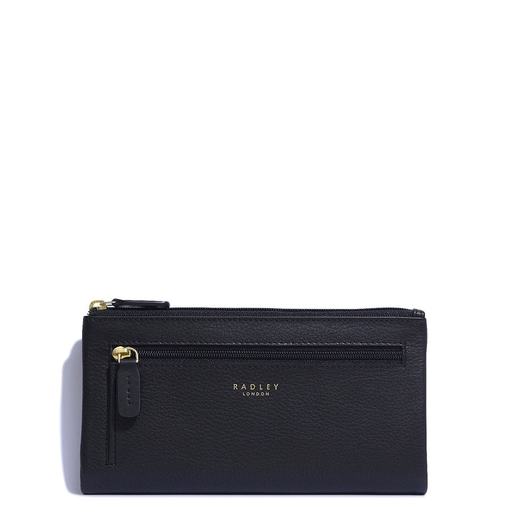 Larkswood Leather Large Bifold Wallet in Black - 10503