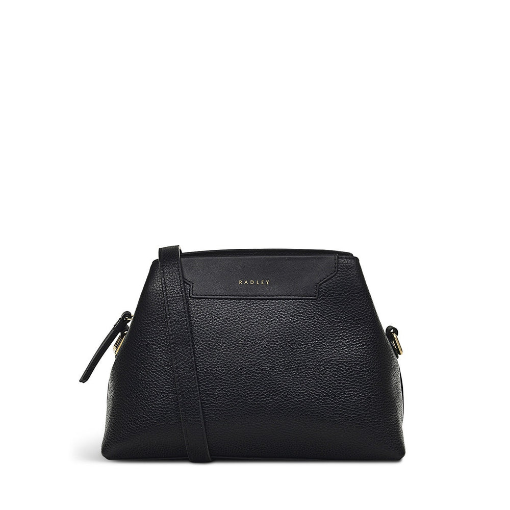 Piccardy Hill 2.0 Leather Small Ziptop Crossbody Bag in Black - 110025