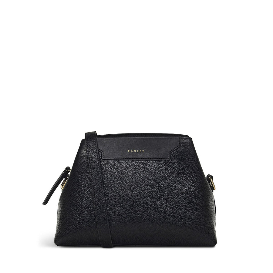 Piccardy Hill 2.0 Leather Small Ziptop Crossbody Bag in Black - 110025