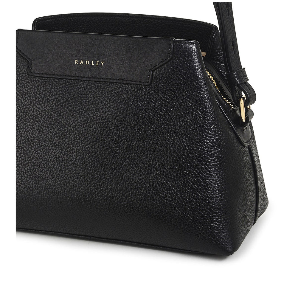 Piccardy Hill 2.0 Leather Small Ziptop Crossbody Bag in Black - 110025