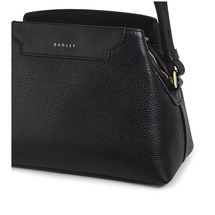 Piccardy Hill 2.0 Leather Small Ziptop Crossbody Bag in Black - 110025