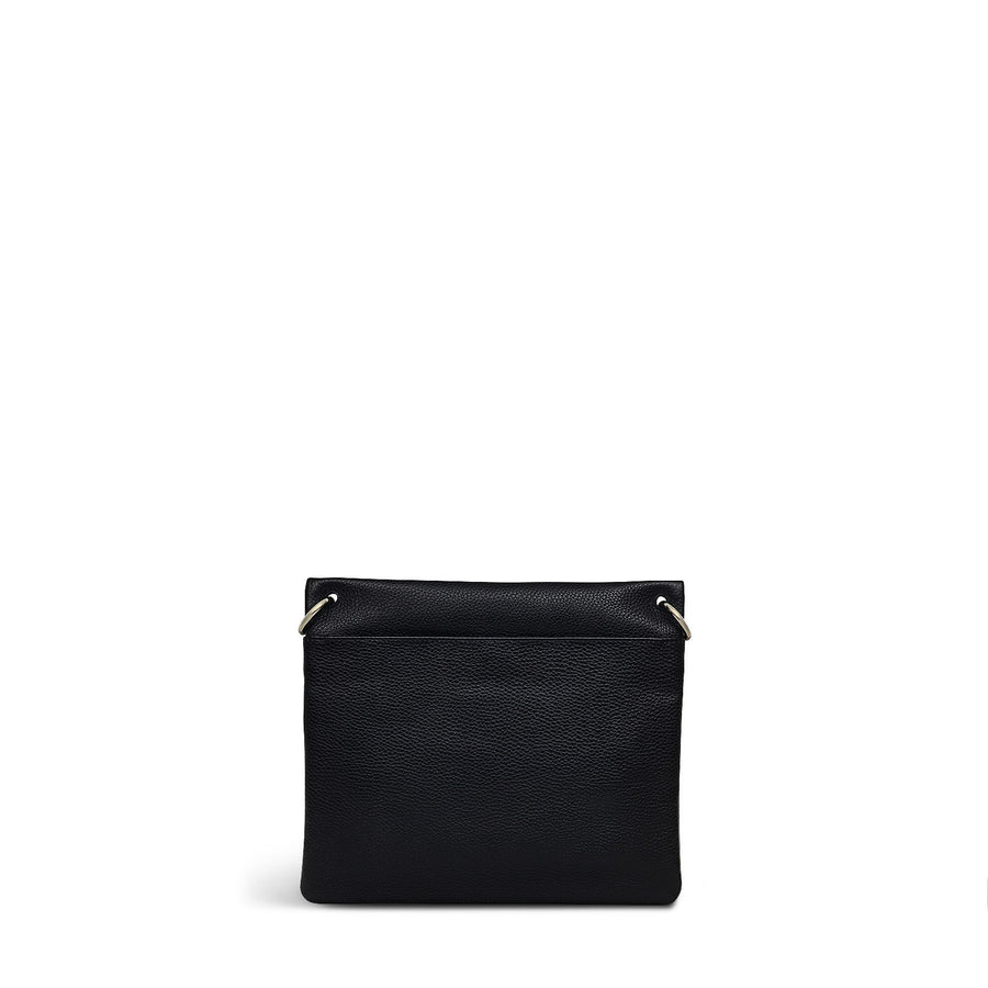 Wilton Way Leather Medium Ziptop Crossbody Bag in Black - 110027