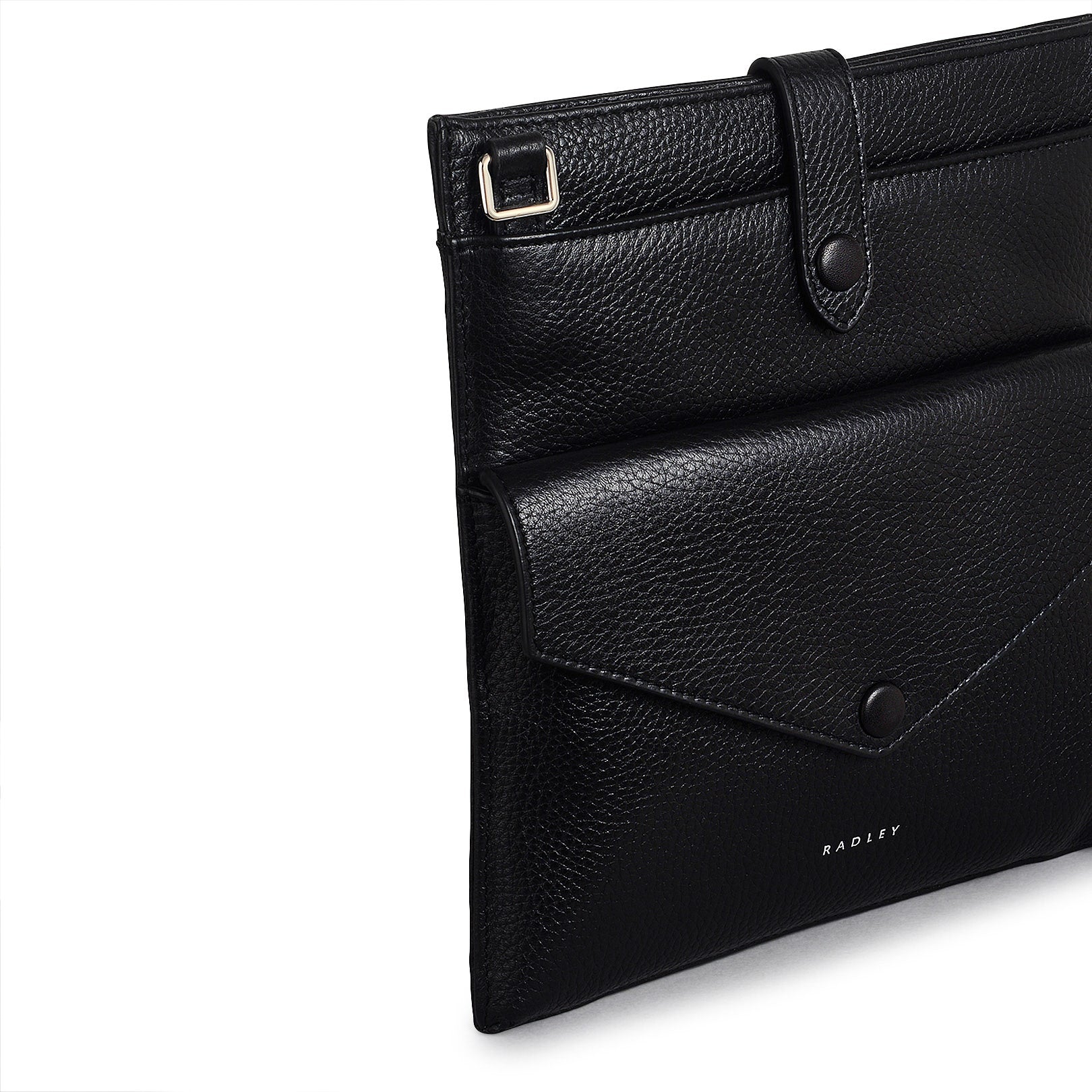 Wilton Way Leather Small Ziptop Crossbody Bag in Black - 110029