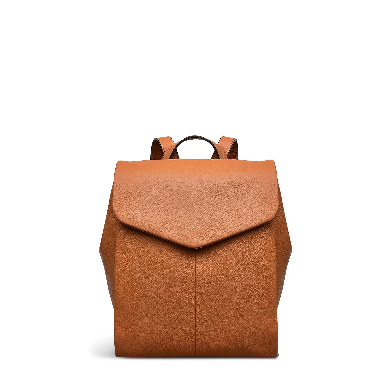 Southwark Road Leather Small Flapover Backpack in Dark Butter - 110032