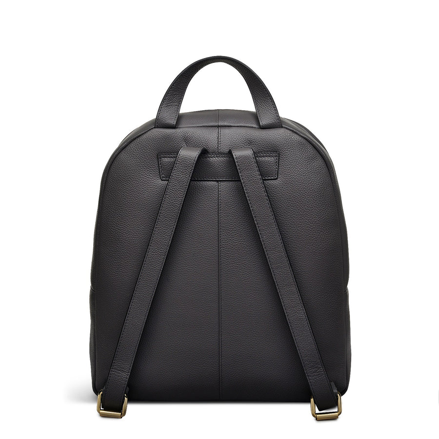 Gordon Road Leather Medium Zip Around Backpack in Thunder - 110047