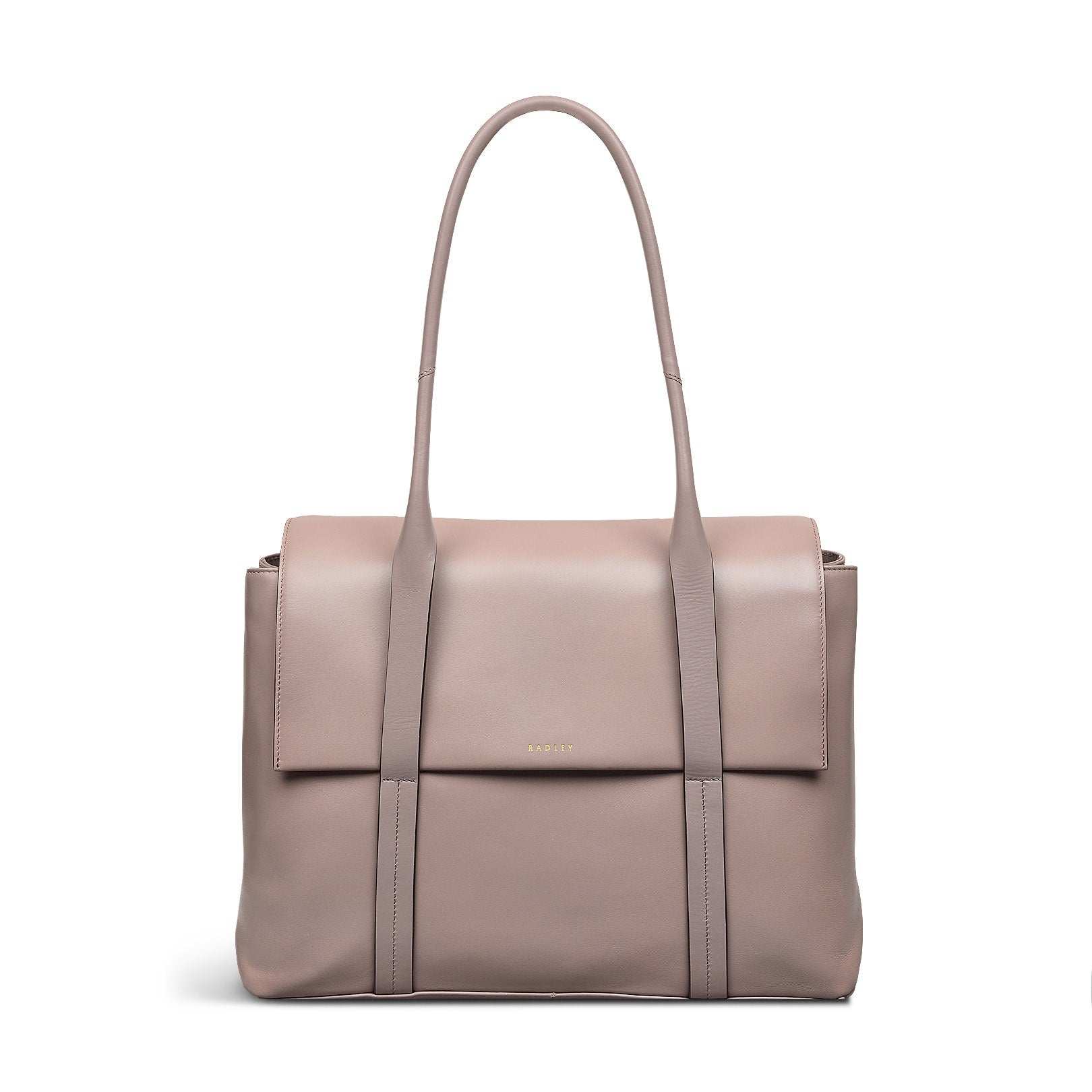 Dorset Street Leather Large Flapover Shoulder Bag in Espresso - 110063