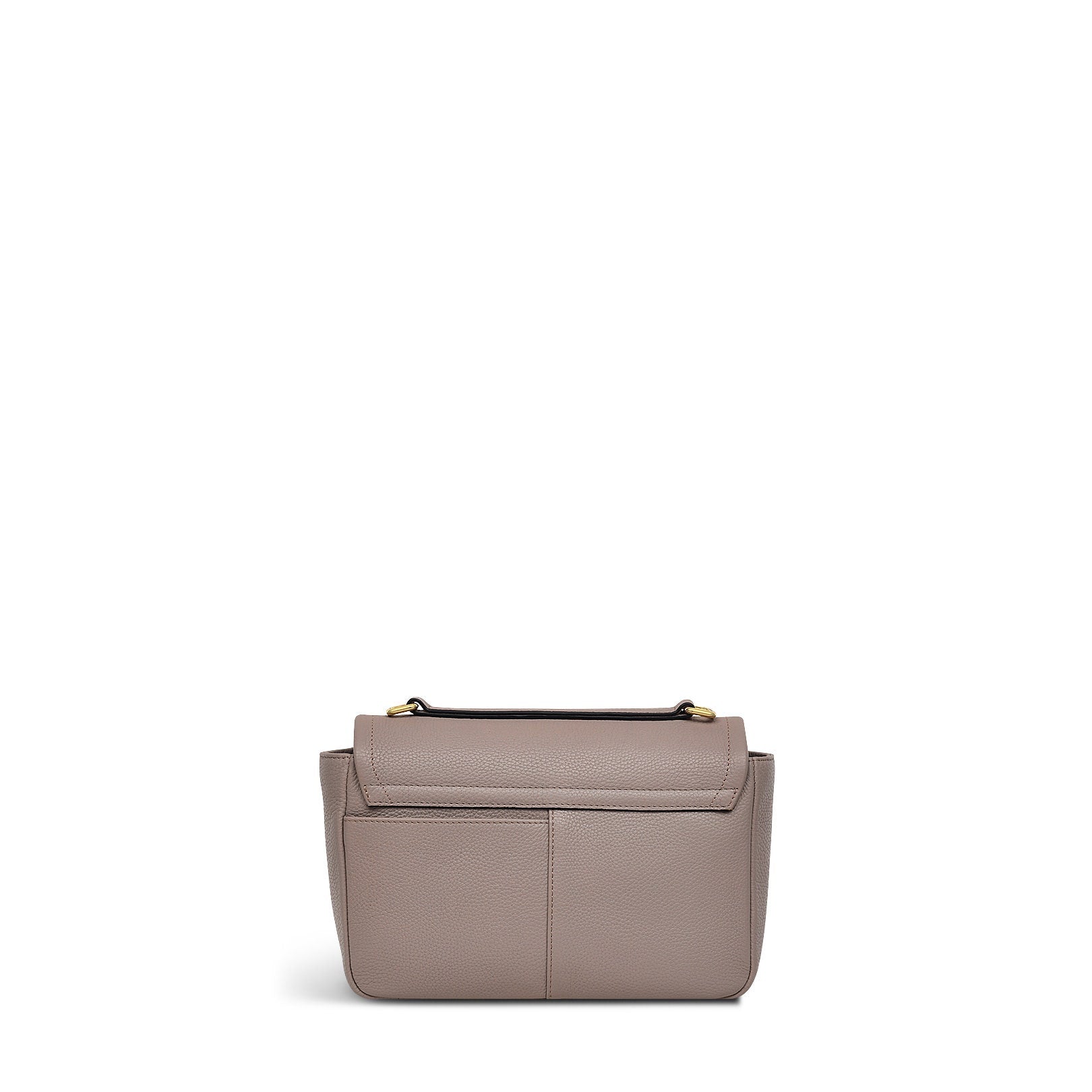 Sycamore Grove Leather Small Flapover Crossbody Bag in Espresso - 110067