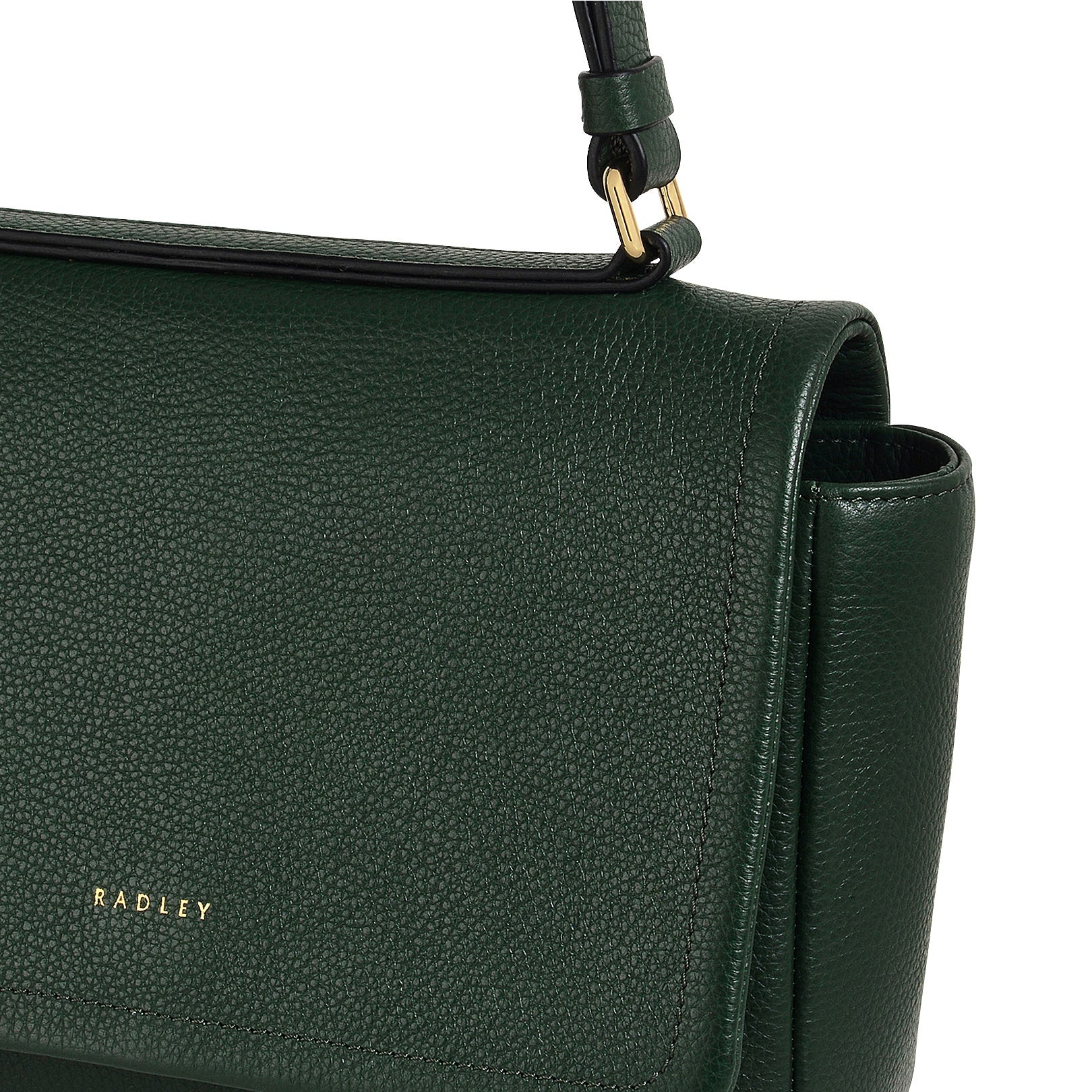 Sycamore Grove Leather Small Flapover Crossbody Bag in Dragon - 110068