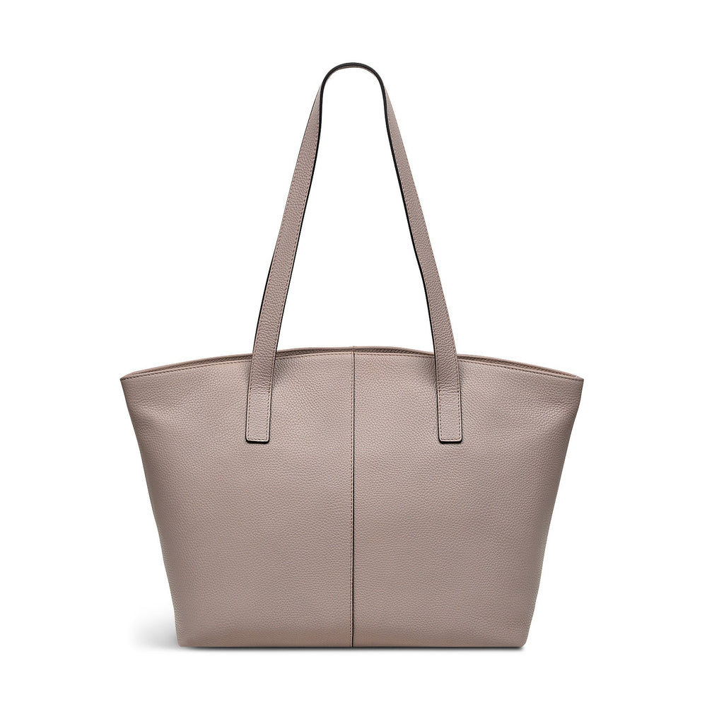 Sycamore Grove Leather Medium Ziptop Tote Bag in Espresso - 110073