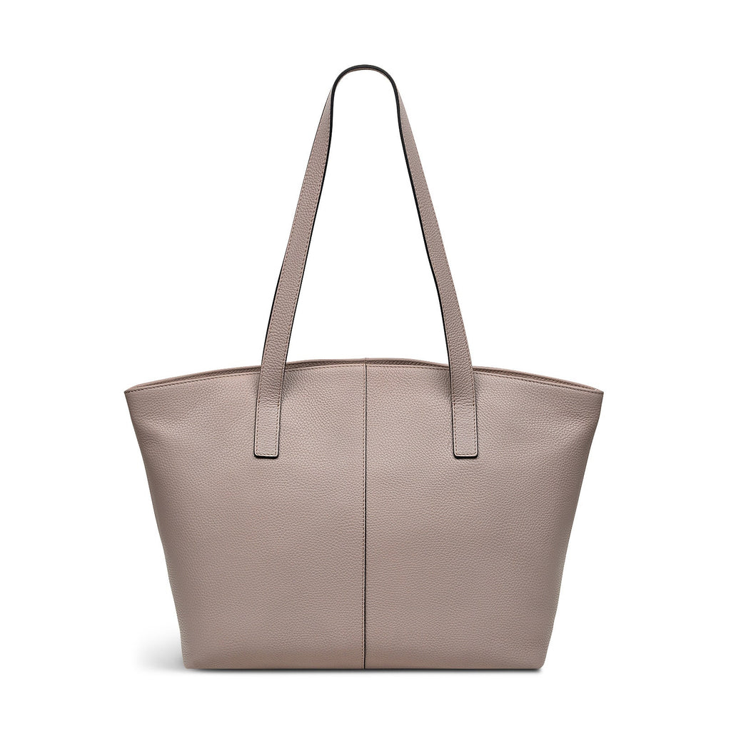 Sycamore Grove Leather Medium Ziptop Tote Bag in Espresso - 110073