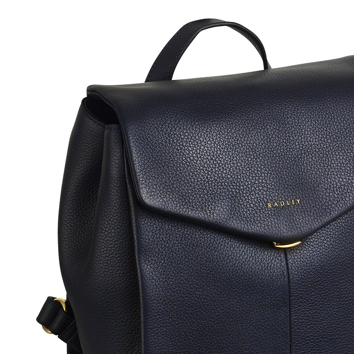 Southwark Road Leather Small Flapover Backpack in Ink - 110090