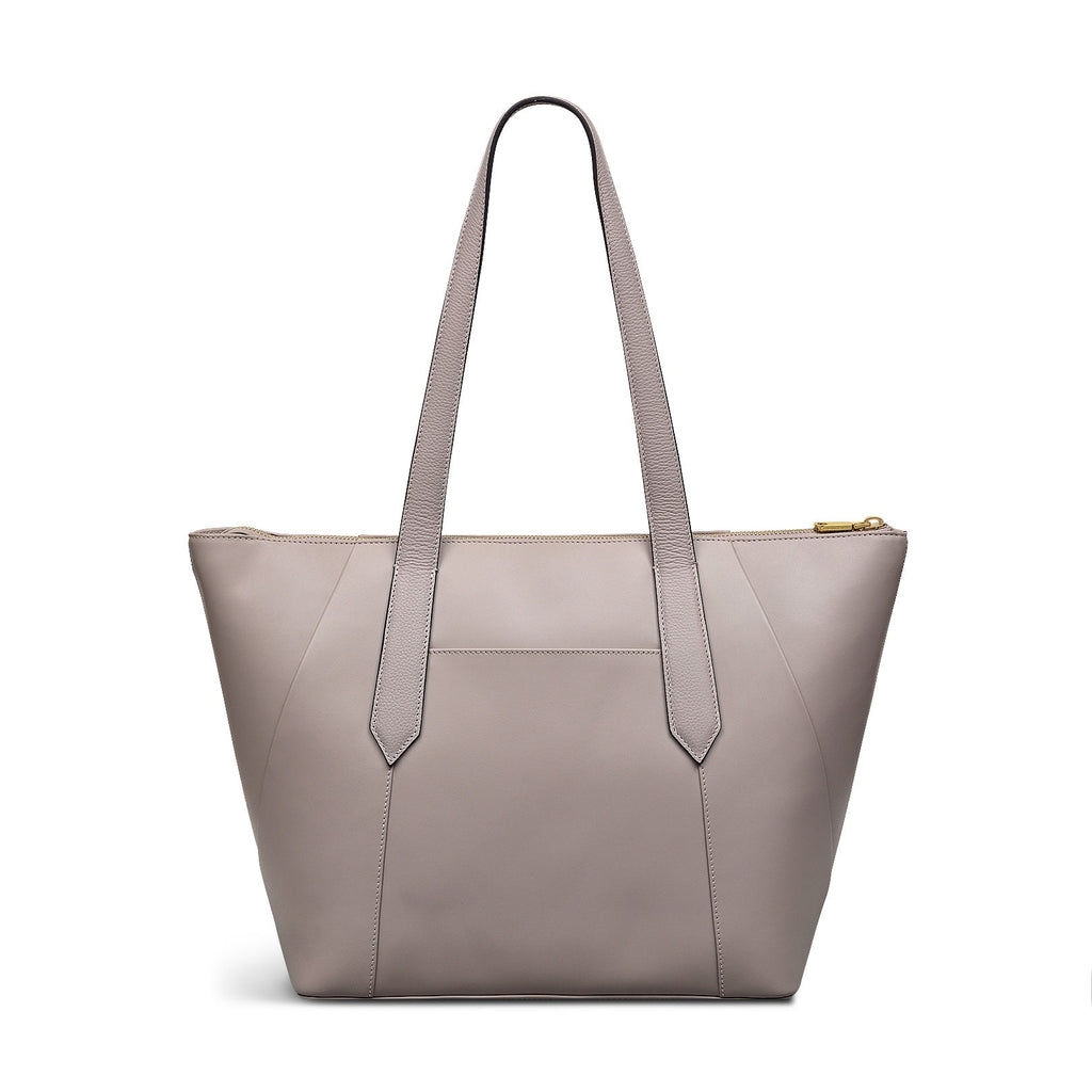Bruton Street Leather Large Ziptop Tote Bag in Espresso - 110094