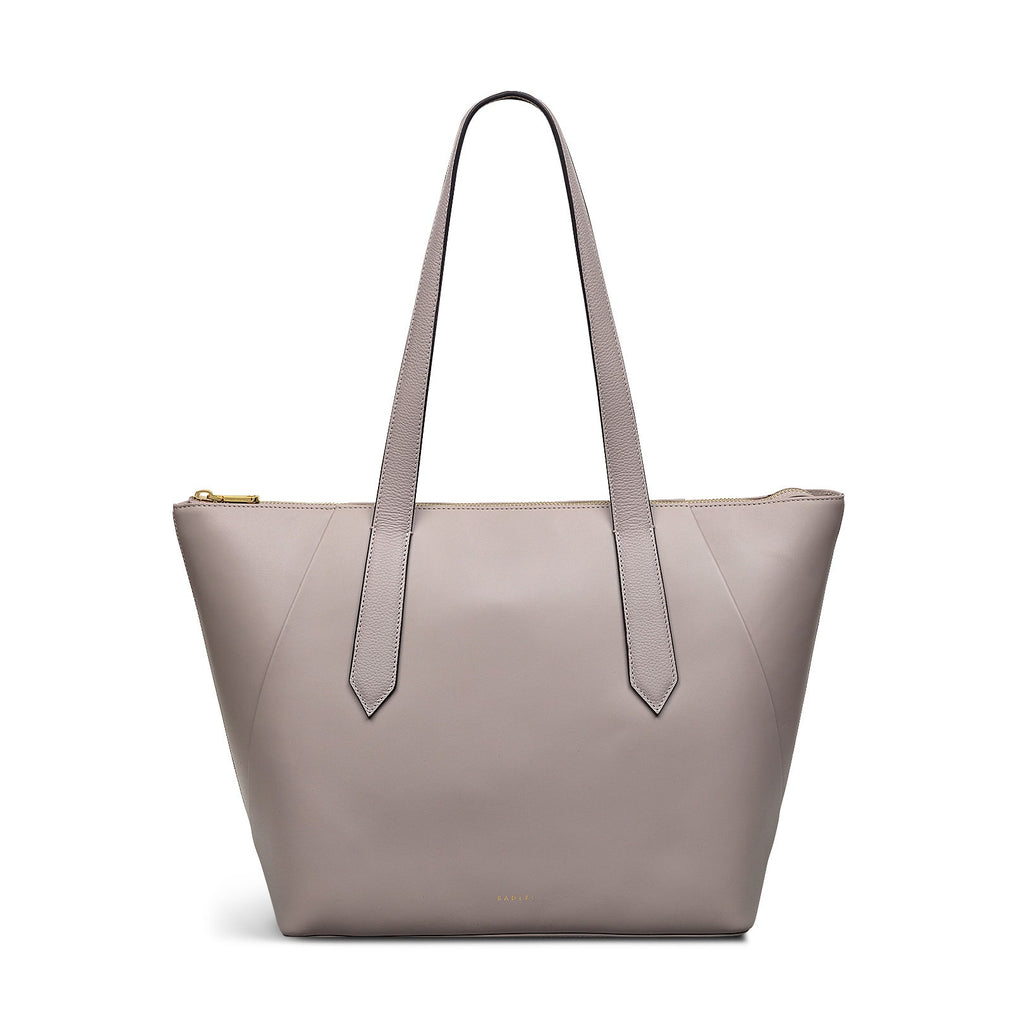 Bruton Street Leather Large Ziptop Tote Bag in Espresso - 110094