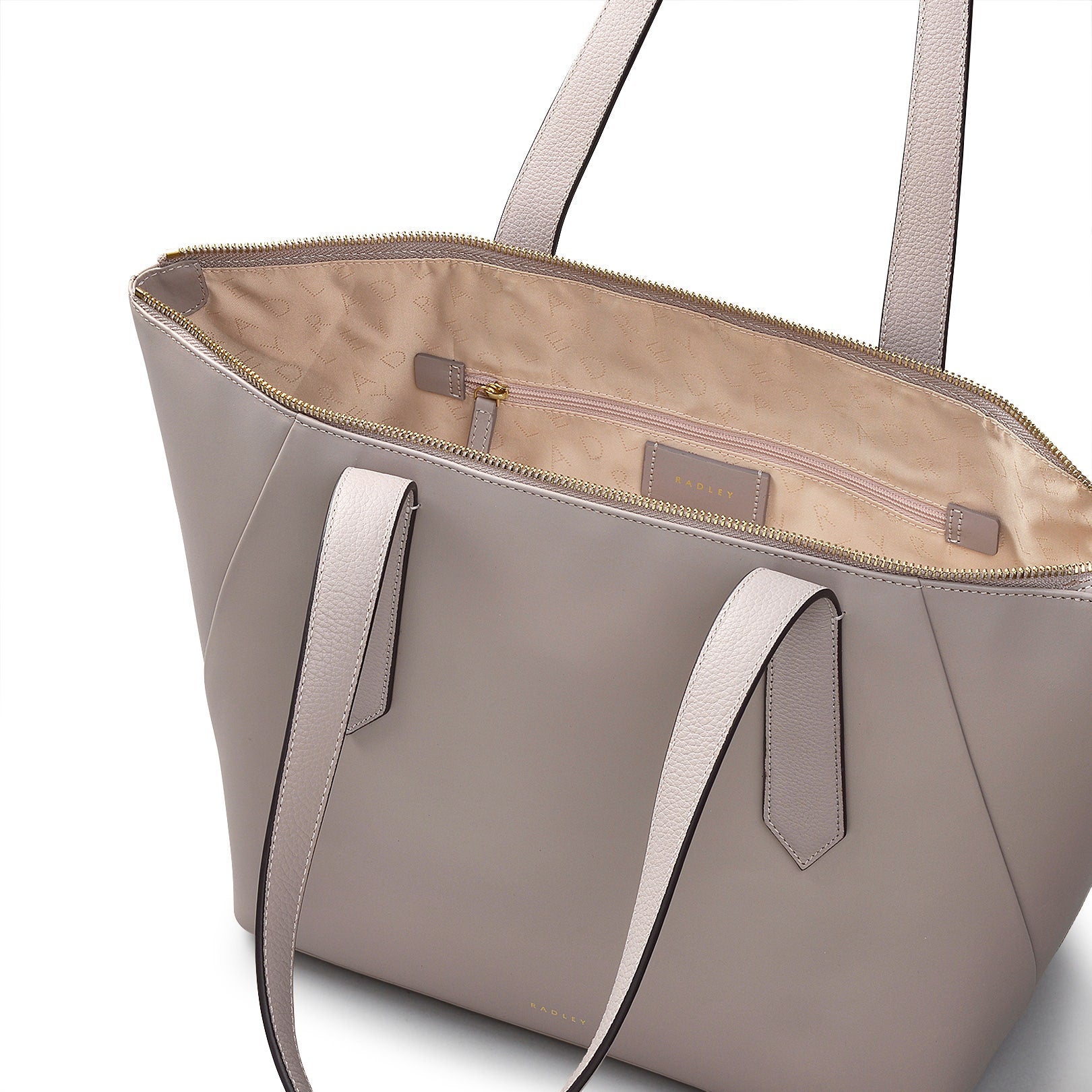 Bruton Street Leather Large Ziptop Tote Bag in Espresso - 110094