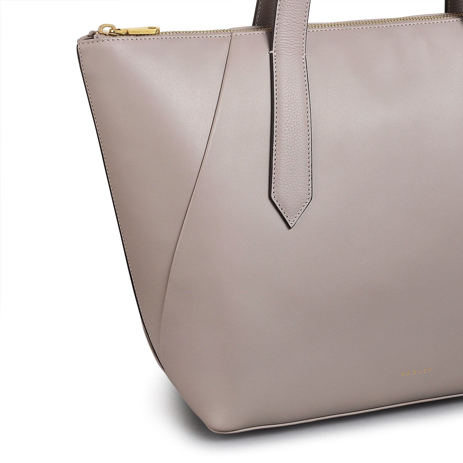 Bruton Street Leather Large Ziptop Tote Bag in Espresso - 110094