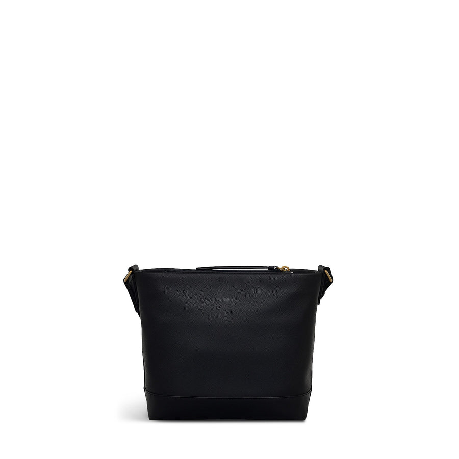 Suffolk Road Medium Ziptop Crossbody Bag in Black - 110110