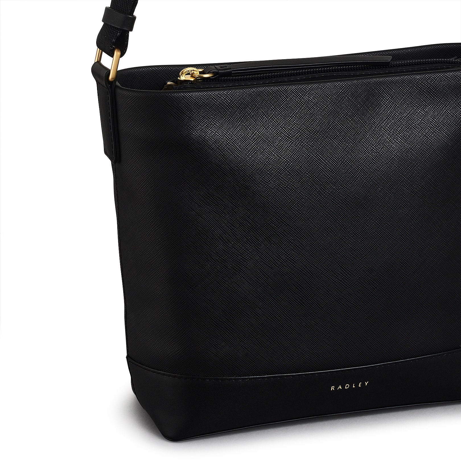 Suffolk Road Medium Ziptop Crossbody Bag in Black - 110110