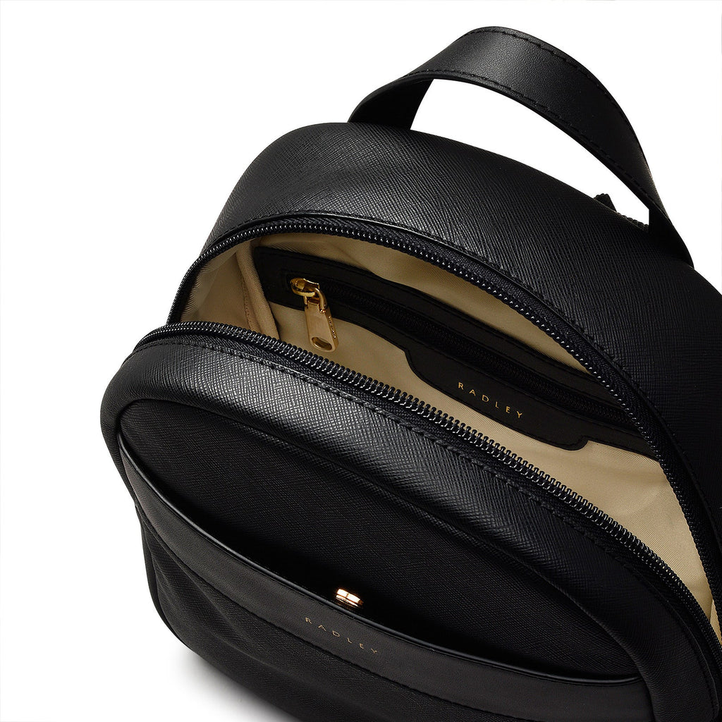 Suffolk Road Small Zip Around Backpack in Black - 110111