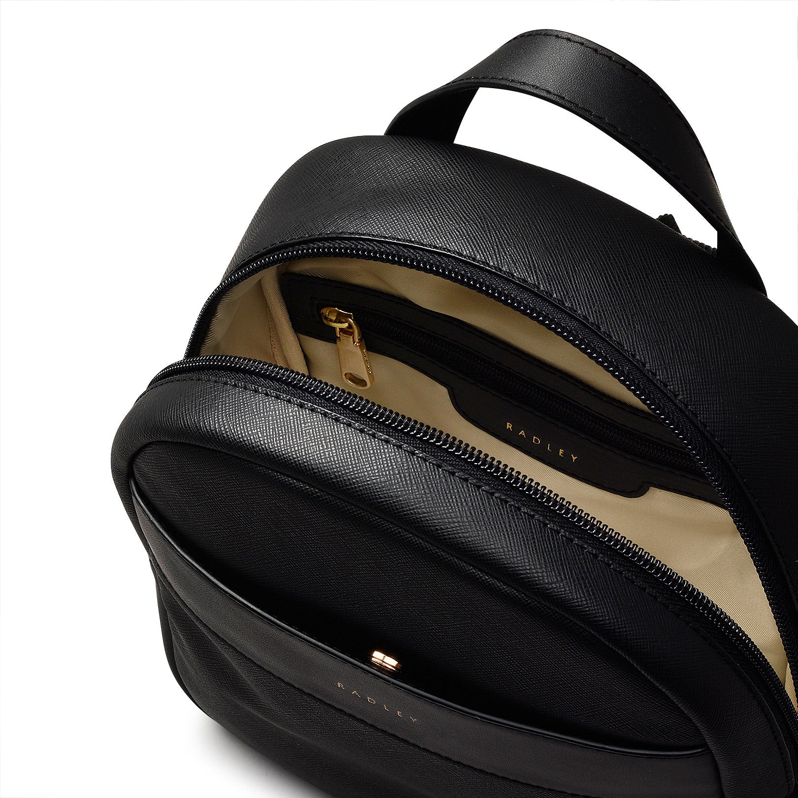 Suffolk Road Small Zip Around Backpack in Black - 110111