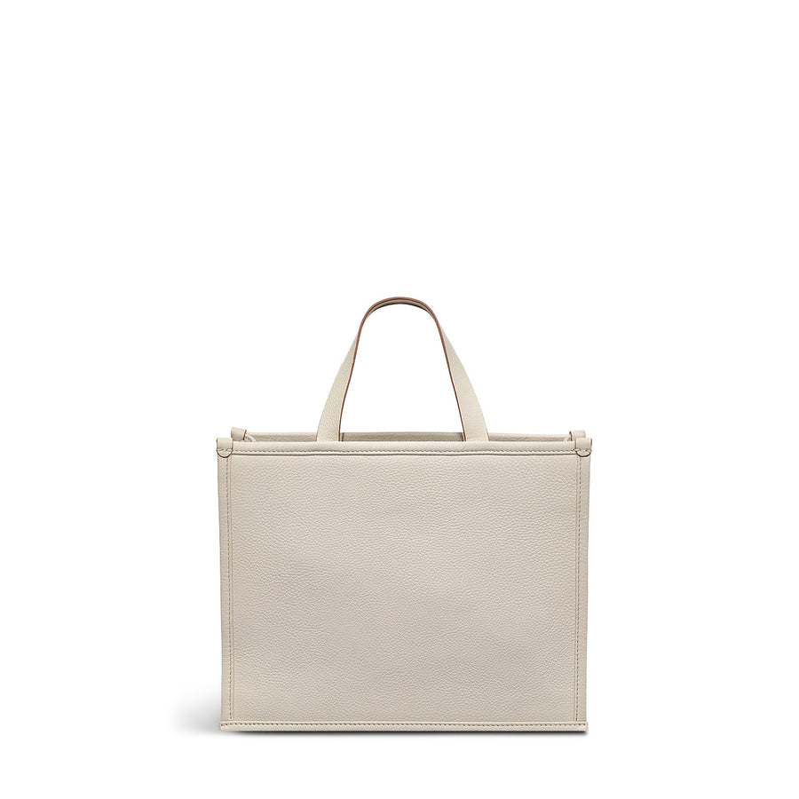 Autumn Editions Medium Open Top Grab Bag in Chalk - 110122