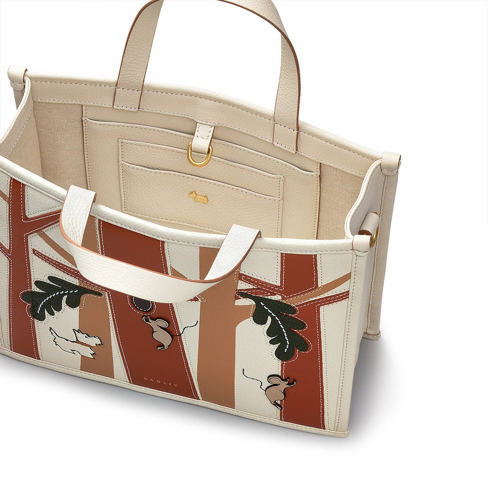 Autumn Editions Medium Open Top Grab Bag in Chalk - 110122