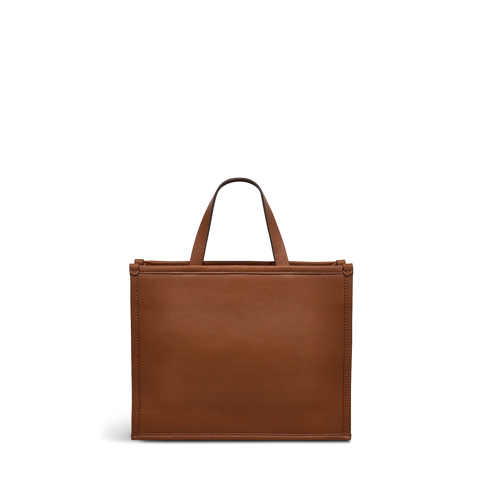 Autumn Editions Medium Open Top Grab Bag in Saddle - 110123