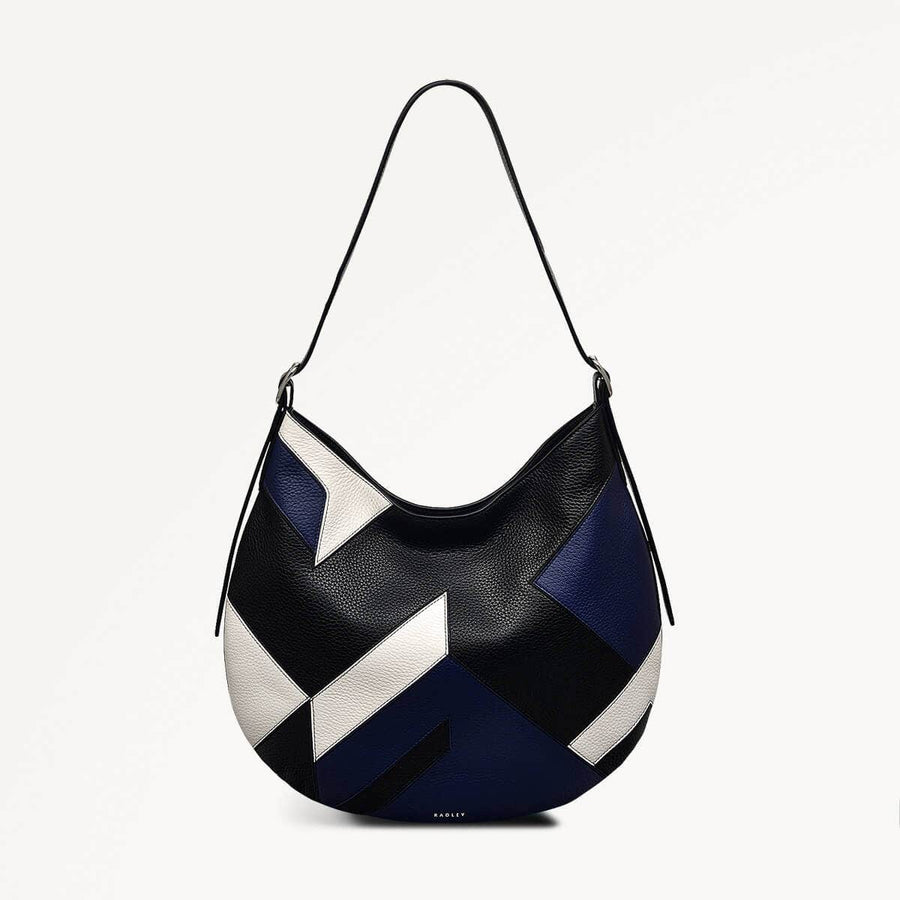 Kensington Place Patchwork Large Open Top Shoulder Bag - RHD13401