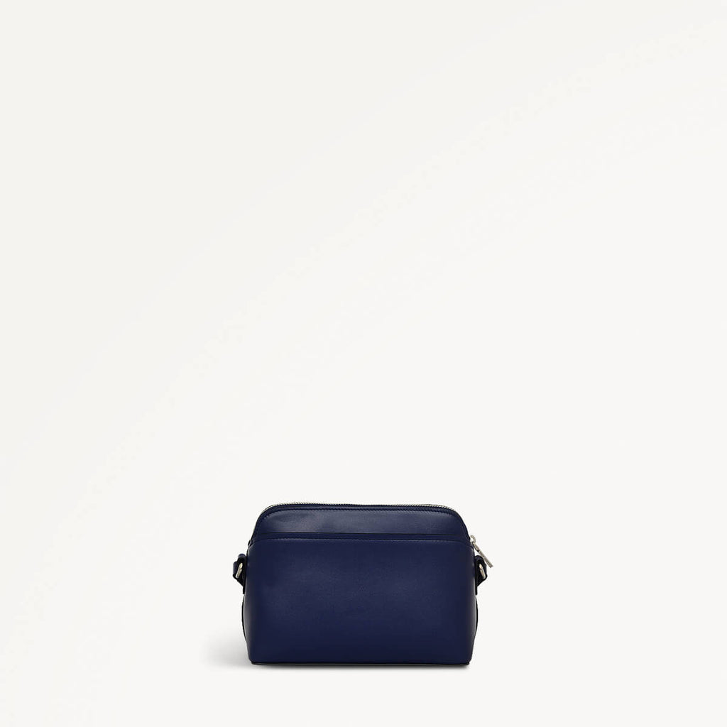 Bow Street Leather Small Ziptop Crossbody Bag in Evenfall - 110198